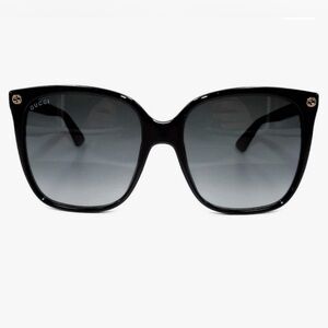 NWT Gucci Black and Gold Lightness Acetate Cat Eye Sunglasses